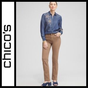 NWOT Chico’s High Rise Girlfriend Jeans